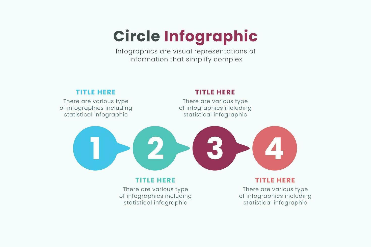 Minimal business circle infographic templates for presentations and full editable vector