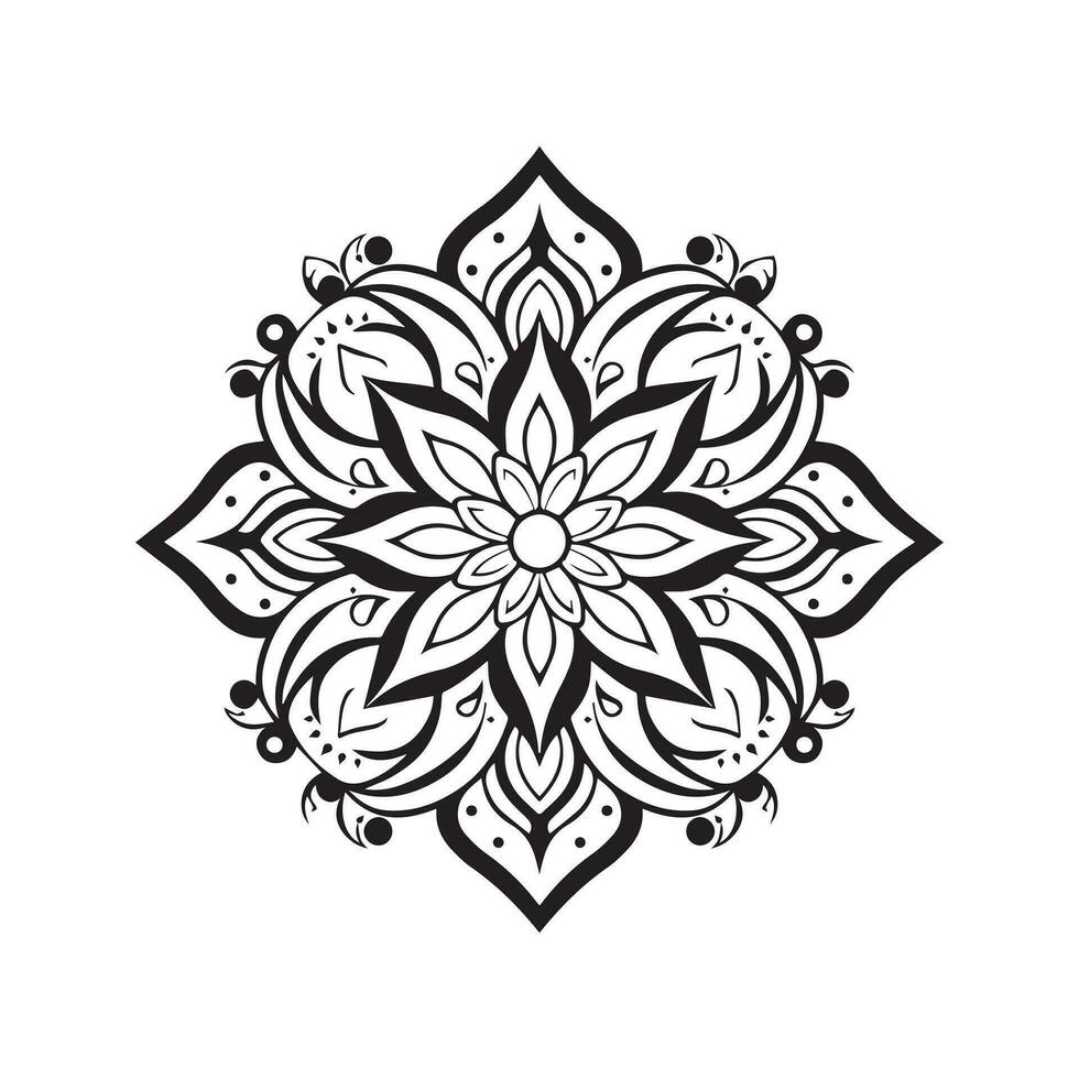 Mandala Art design in circle. Simple mandala design floral mandala art beautiful mandala artwork vector