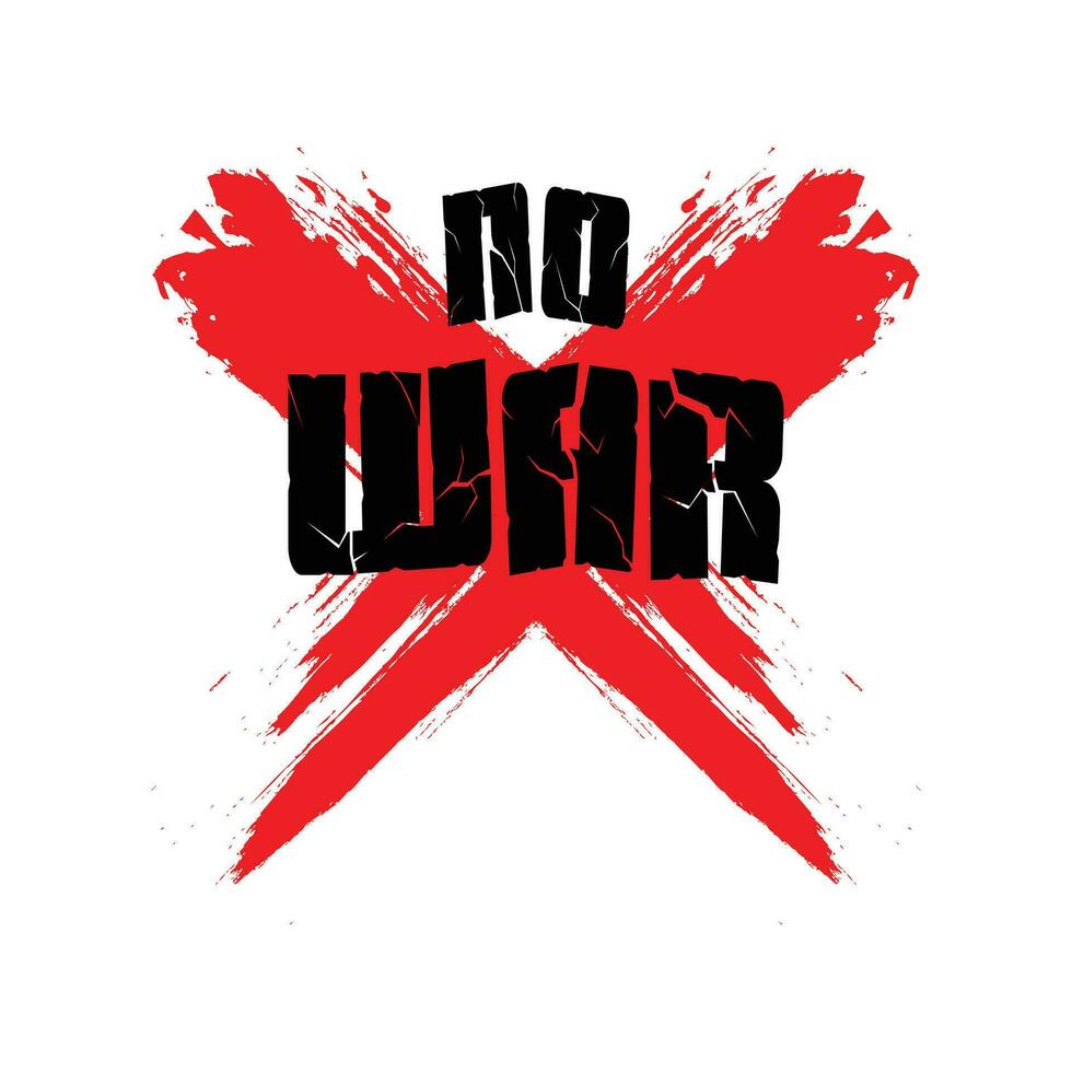 No war vector or stop war sign on white background .