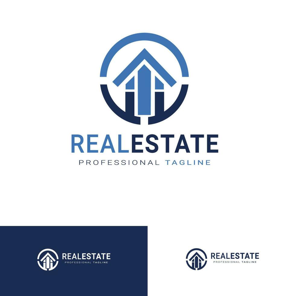 real estate company logo vector