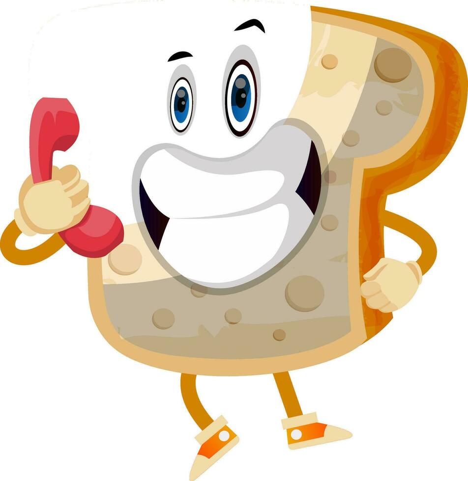 Bread Job illustration vector on white background