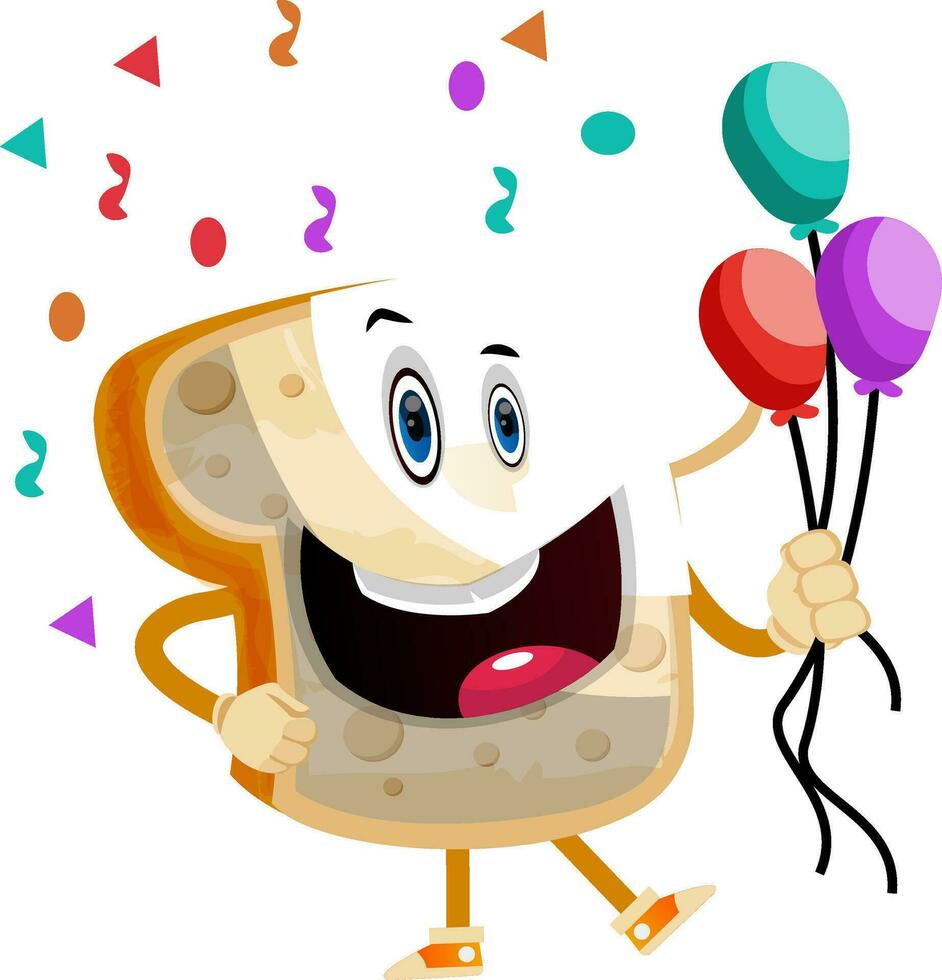 Party Bread illustration vector on white background
