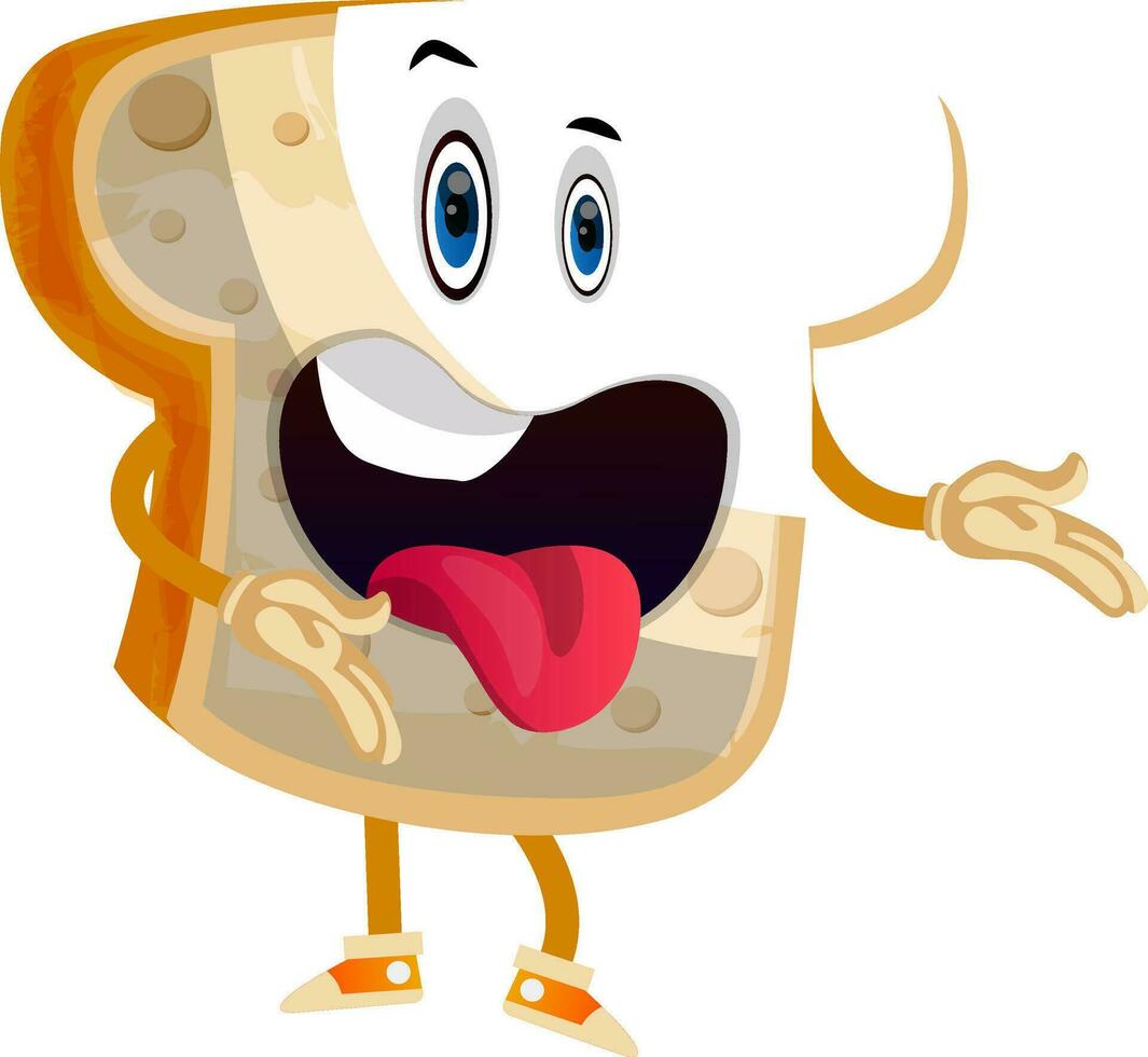 Crazy Bread illustration vector on white background