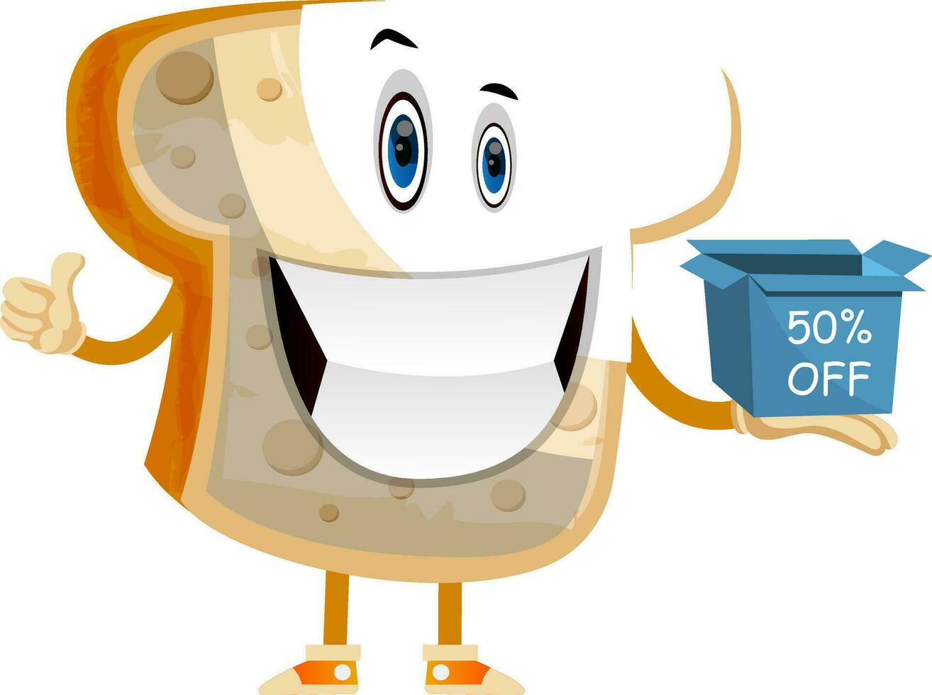 Toast On Sale illustration vector on white background
