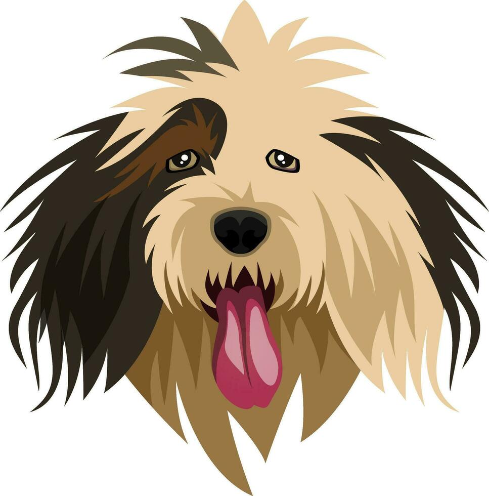 Sheep Dog illustration vector on white background