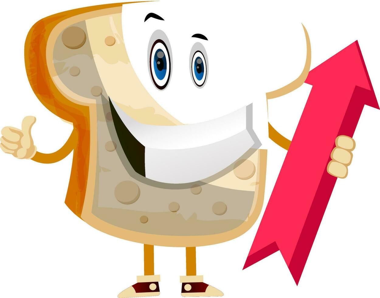 Good Job bread illustration vector on white background