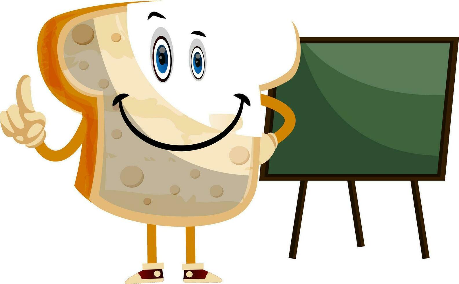 Blackboard Bread illustration vector on white background