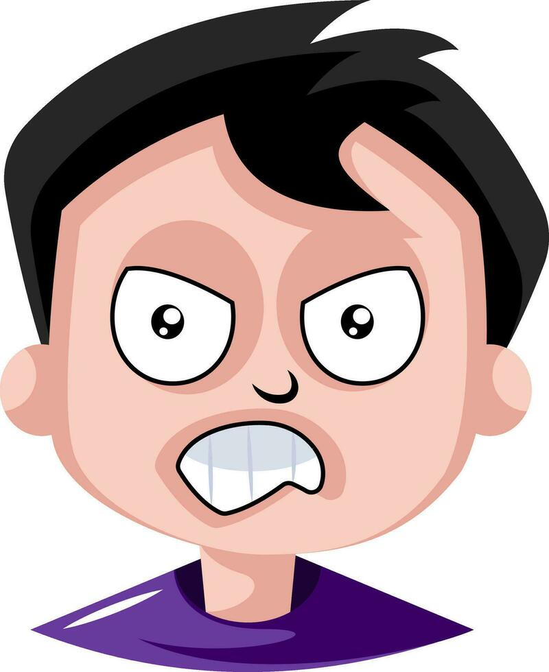 Man is very frustrated with this situation illustration vector on white background