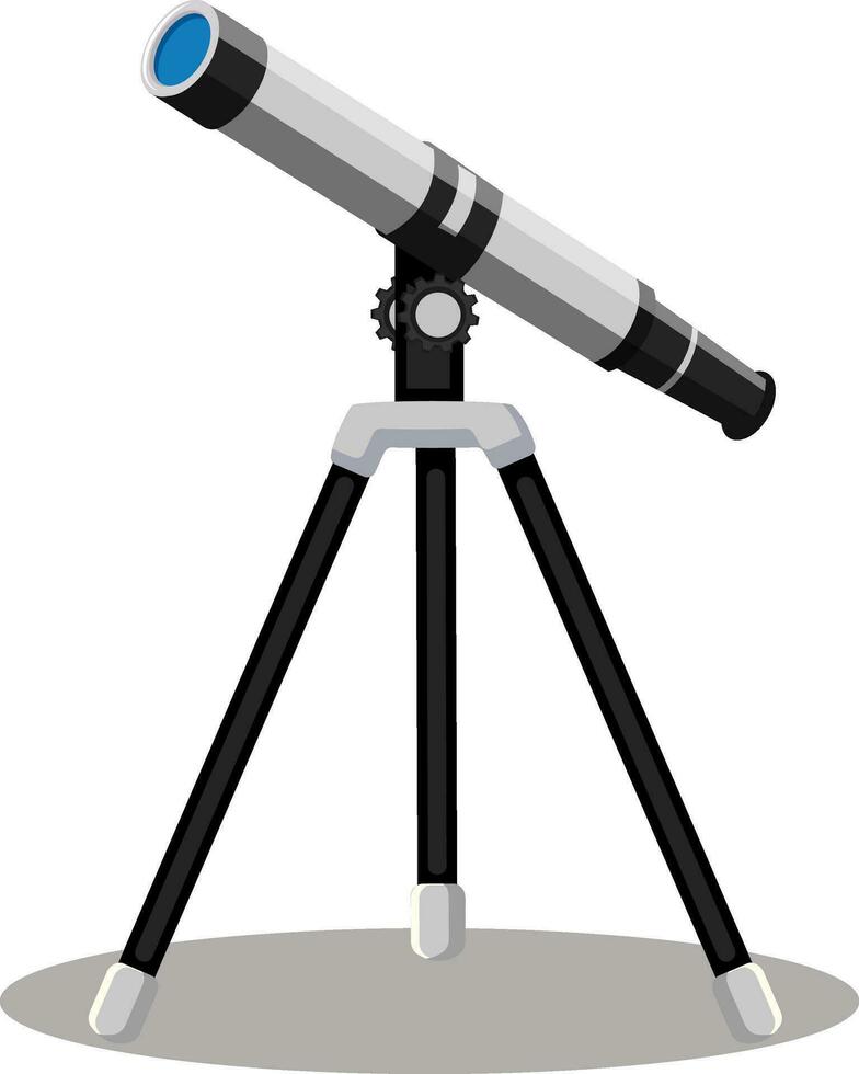 Telescope vector illustration on white background