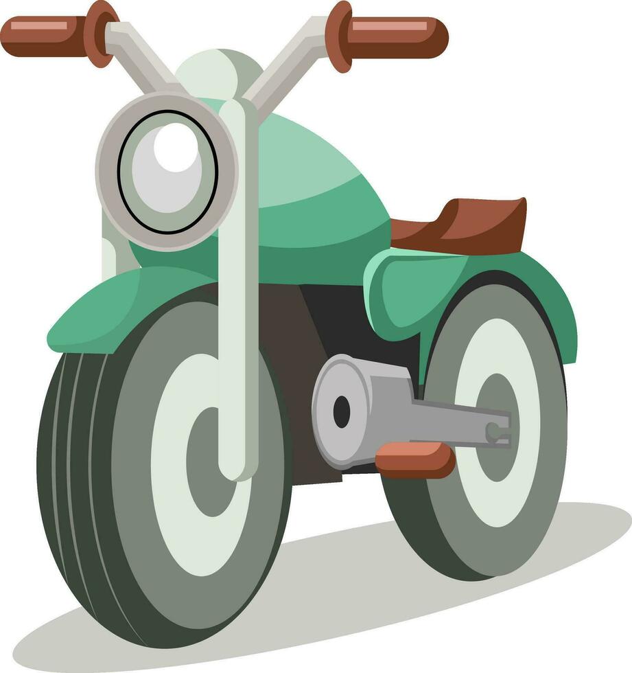 Light green bike vestor illustration on white background. vector