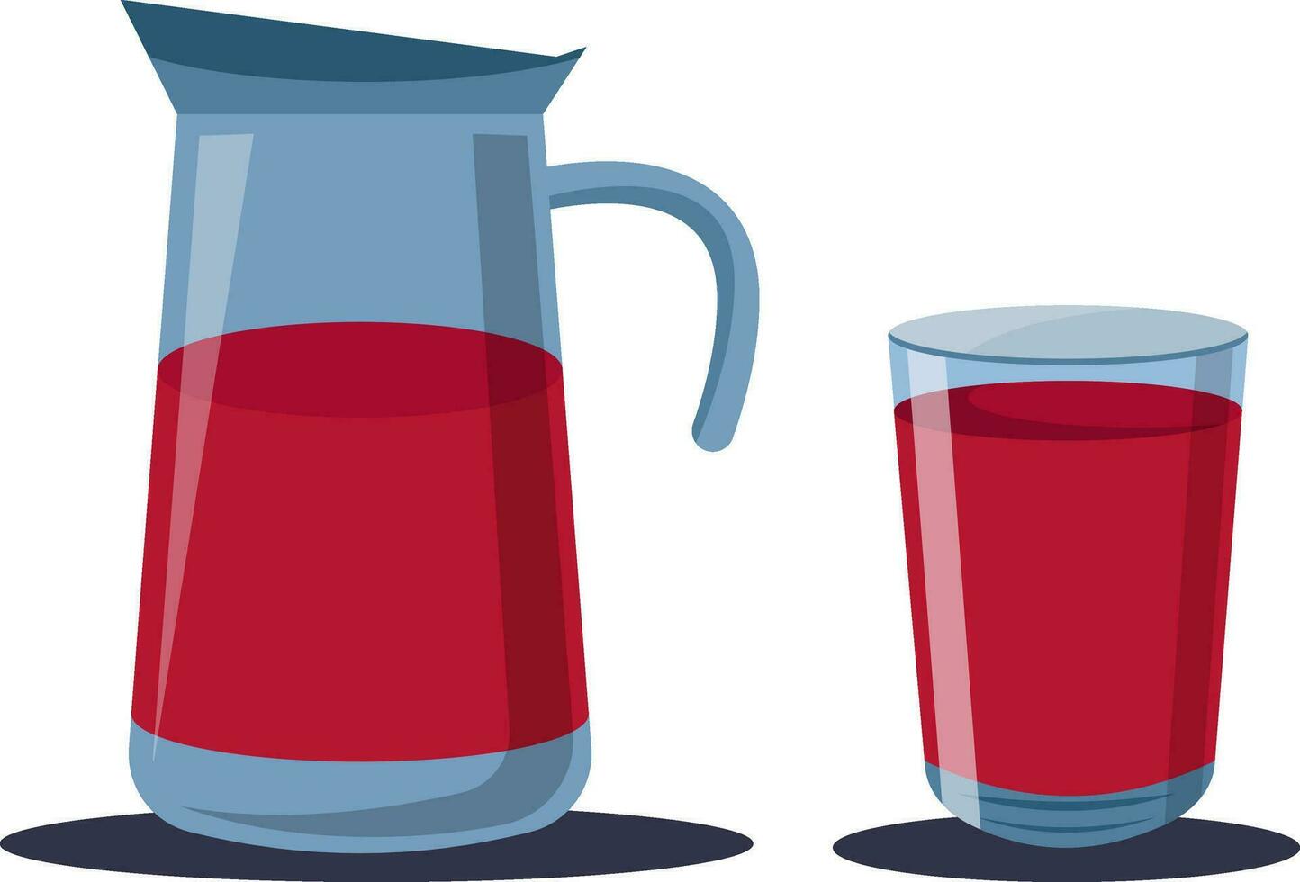 Juice jar vector color illustration.