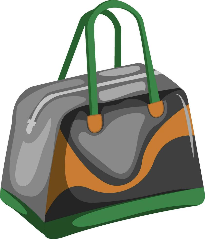 Gym Bag vector color illustration.