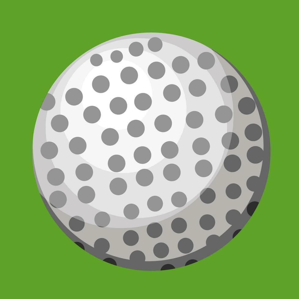 White Ball vector color illustration.