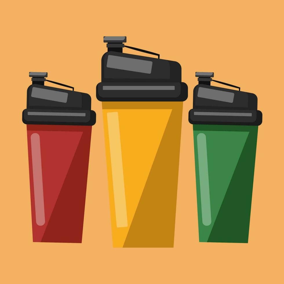 Water sippers vector color illustration.