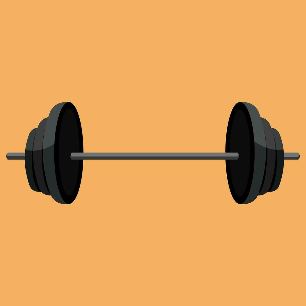 Dumbbell vector color illustration.