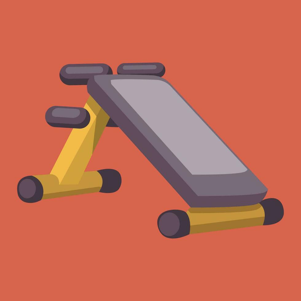 Gym Equipment vector color illustration.