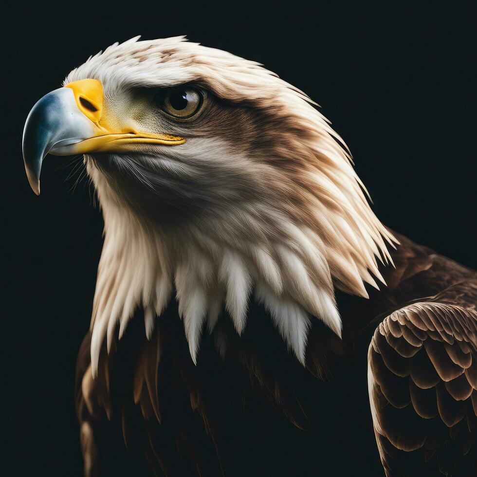 AI generated majestic image of an eagle photo