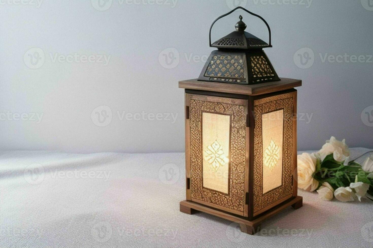 AI generated arabic lantern. Pro Photo