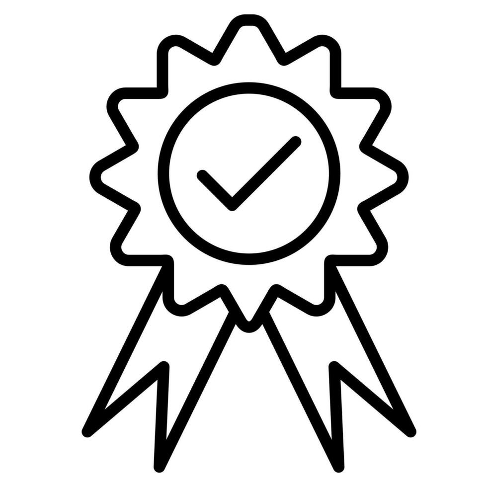 Quality Icon line vector illustration