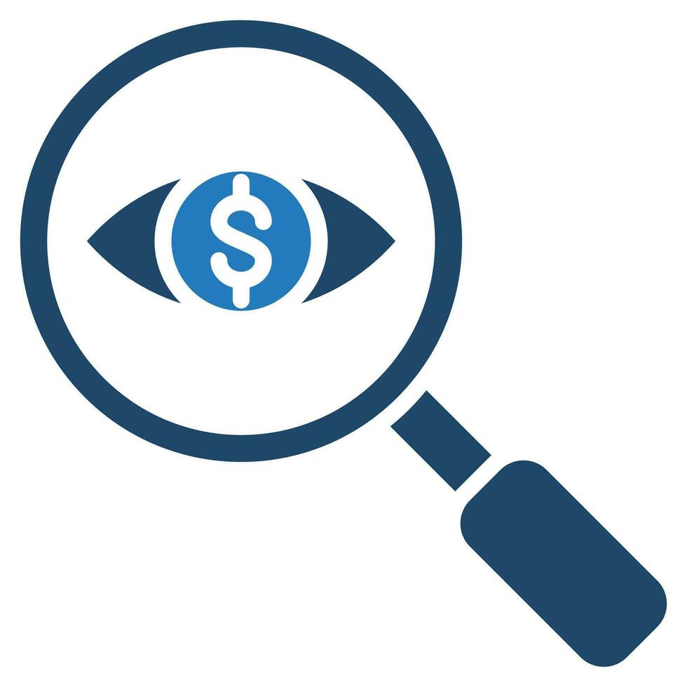 Cost Oversight Icon line vector illustration