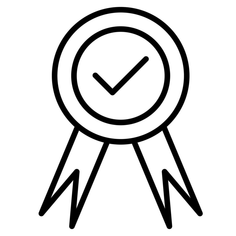 Authenticity Icon line vector illustration