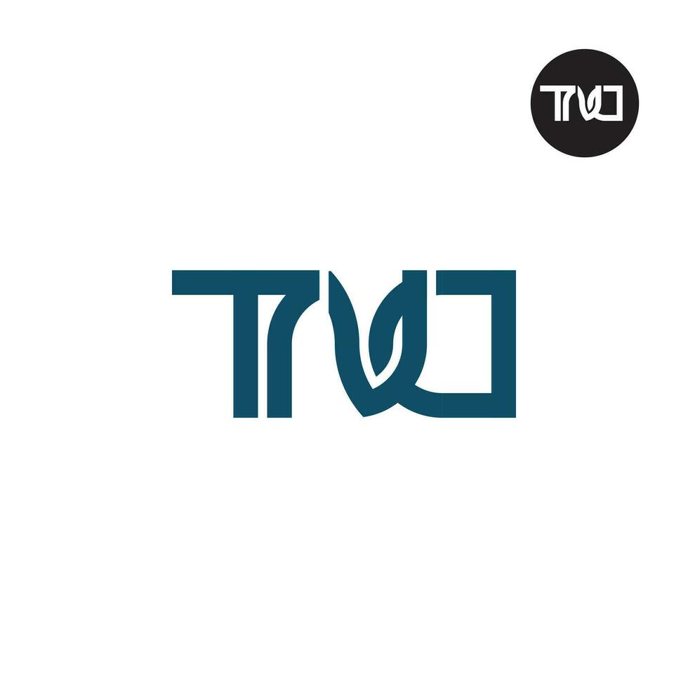 Letter TND Monogram Logo Design vector