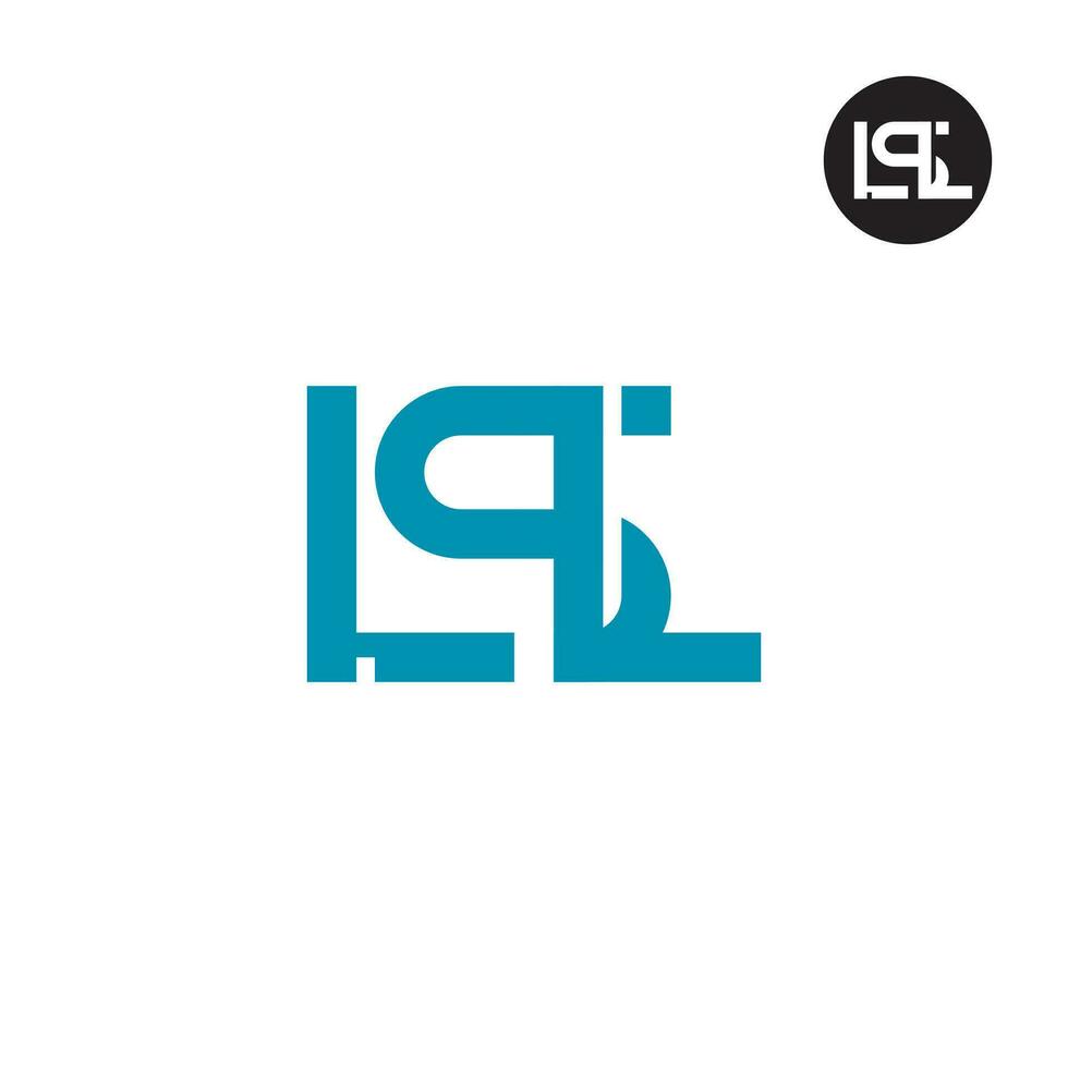 letra LSL monograma logo diseño vector