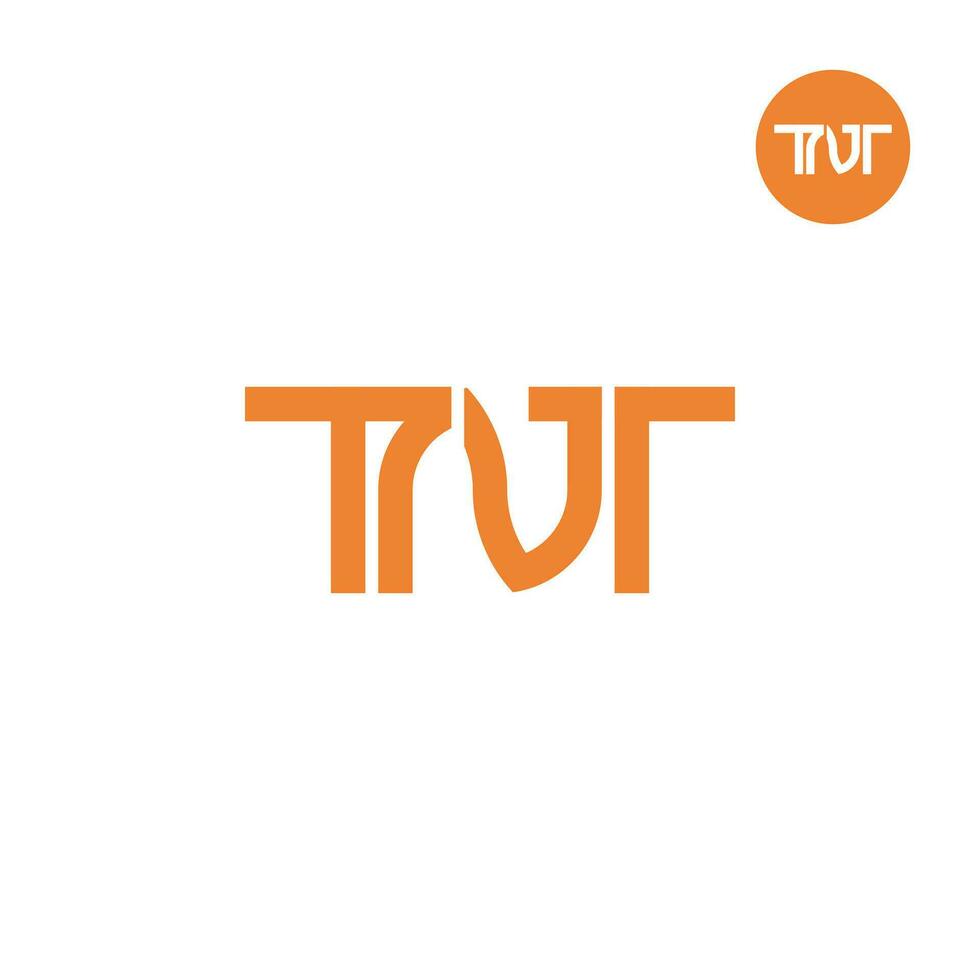 letra TNT monograma logo diseño vector