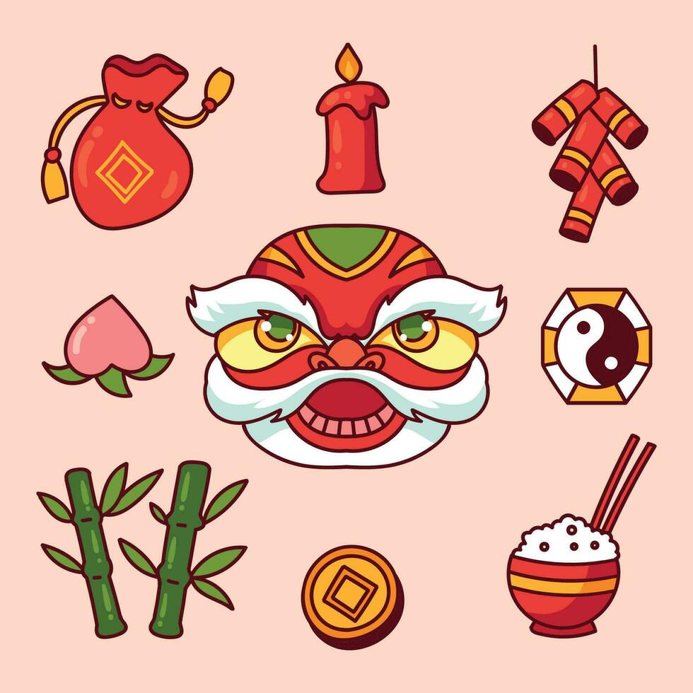 chinese new year element 2 vector