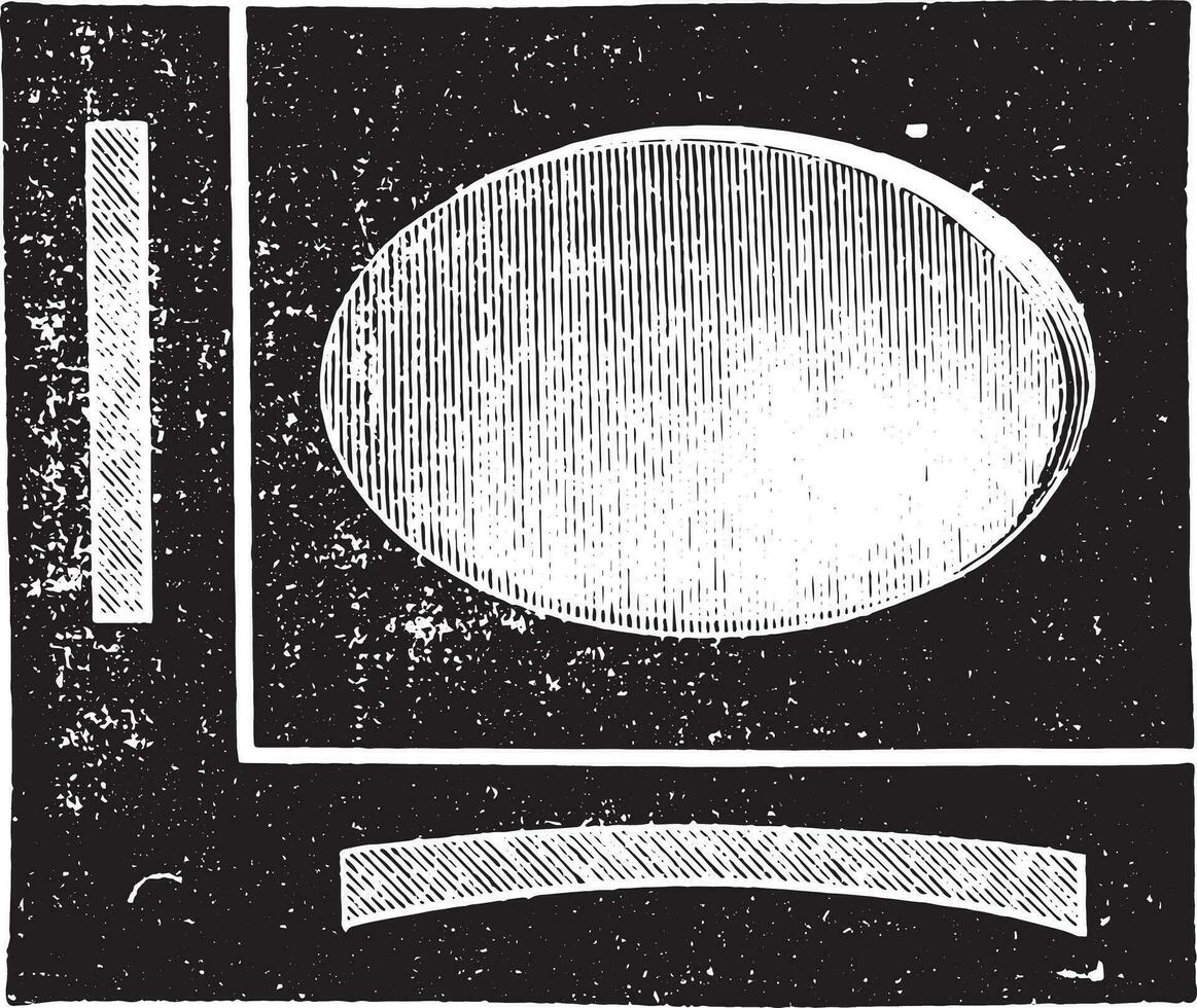 cóncavo cilíndrico lente, Clásico grabado vector