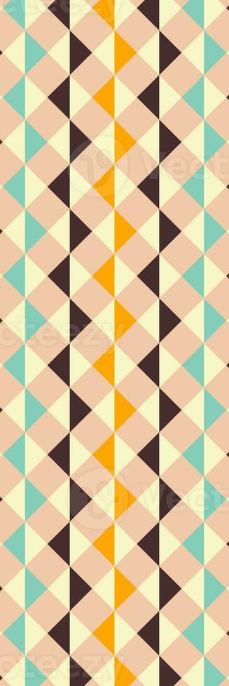 Retro bookmark with geometrical pattern photo
