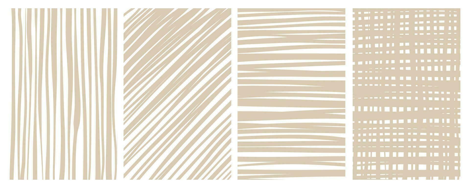 Set of stylish templates with organic abstract shapes and lines in nude colors. Pastel background in minimalist style. Contemporary vector Illustration