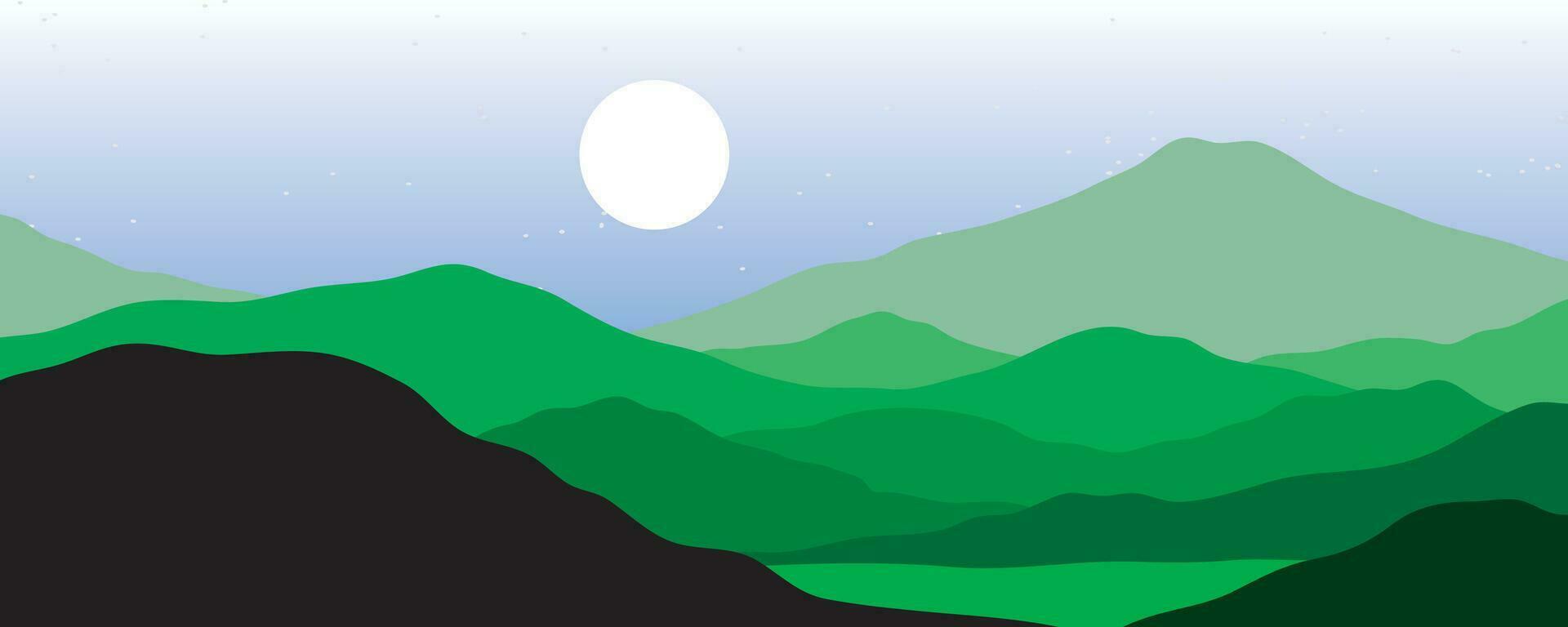 Mountain colors, translucent waves, sunset, abstract glass shapes, modern background, design vector illustration