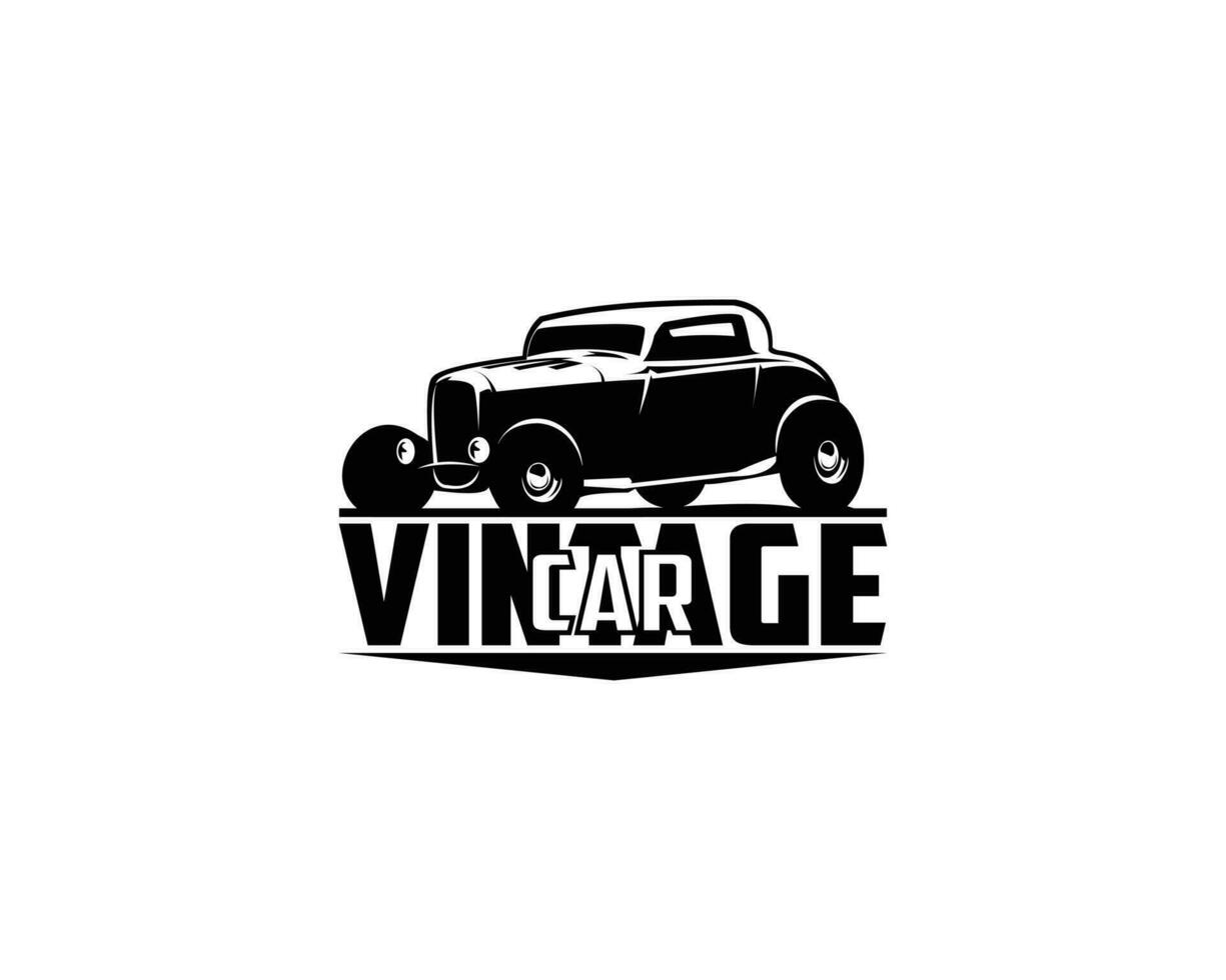 vintage cars. isolated side view with amazing style. best for logo, badge, emblem, icon, sticker design. vector