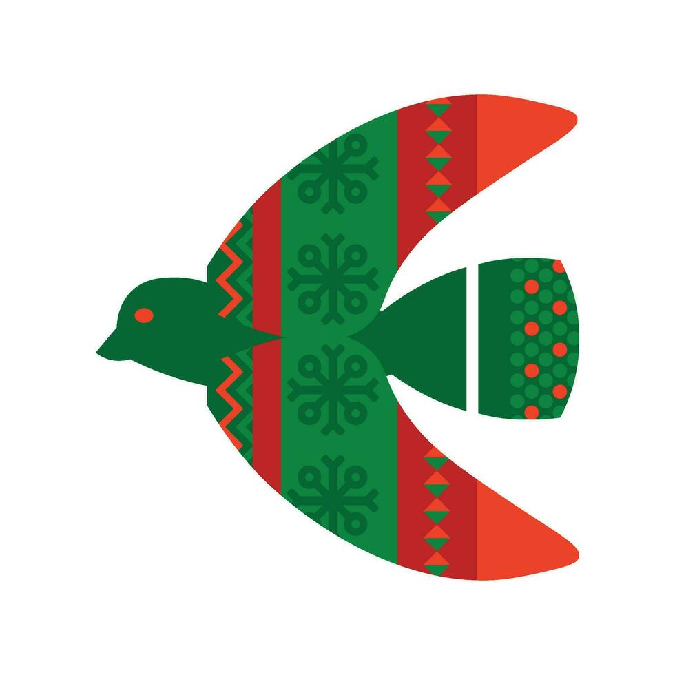 Navidad pájaro noruego nacional fiesta modelo vector