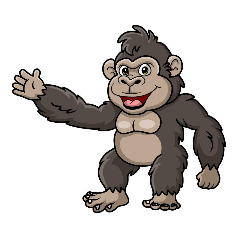 Cartoon orangutan head mascot 20003623 Vector Art at Vecteezy