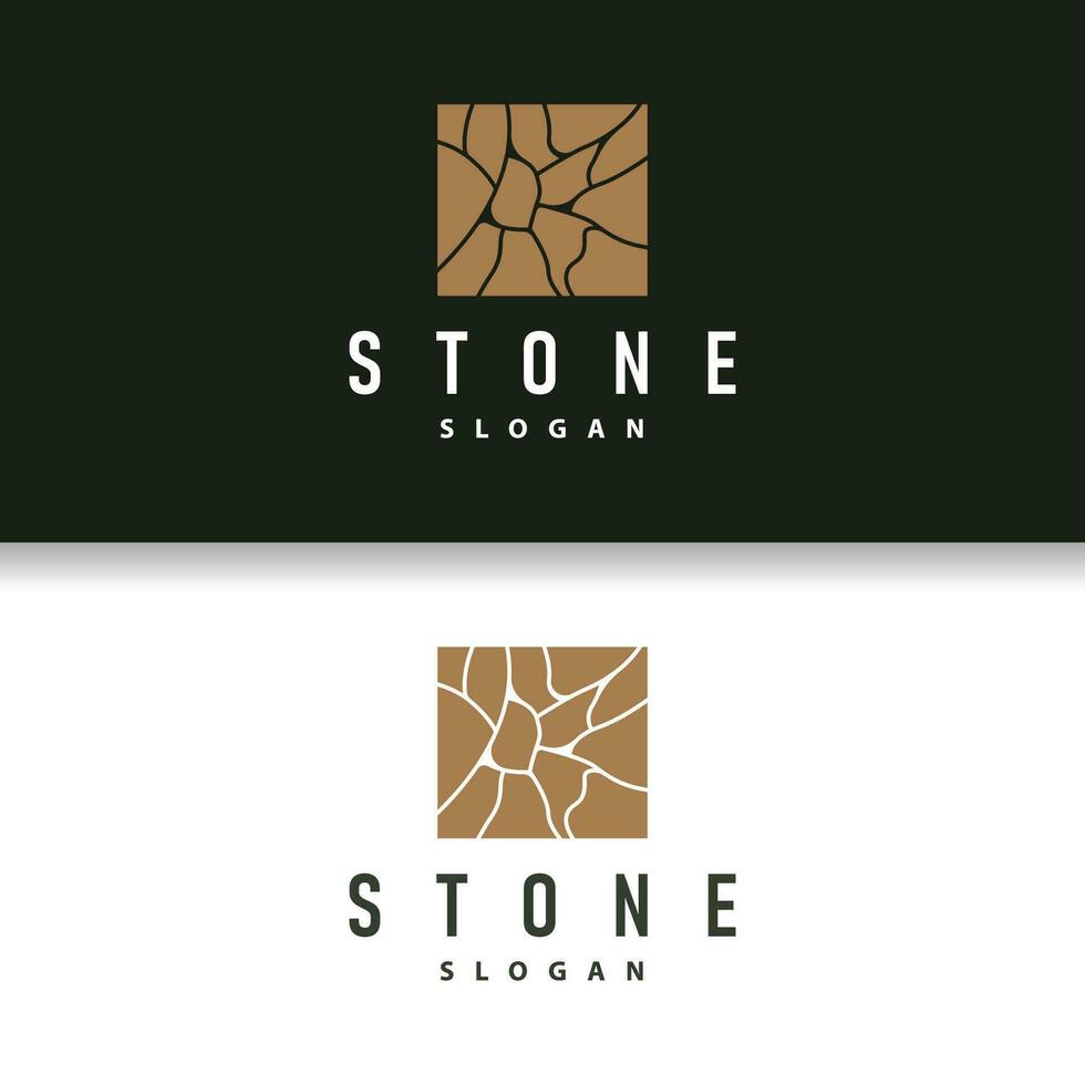Stone Logo, Premium Elegant Design, Stone Balance Vector, Stepping Rock Walking Icon Illustration Design vector
