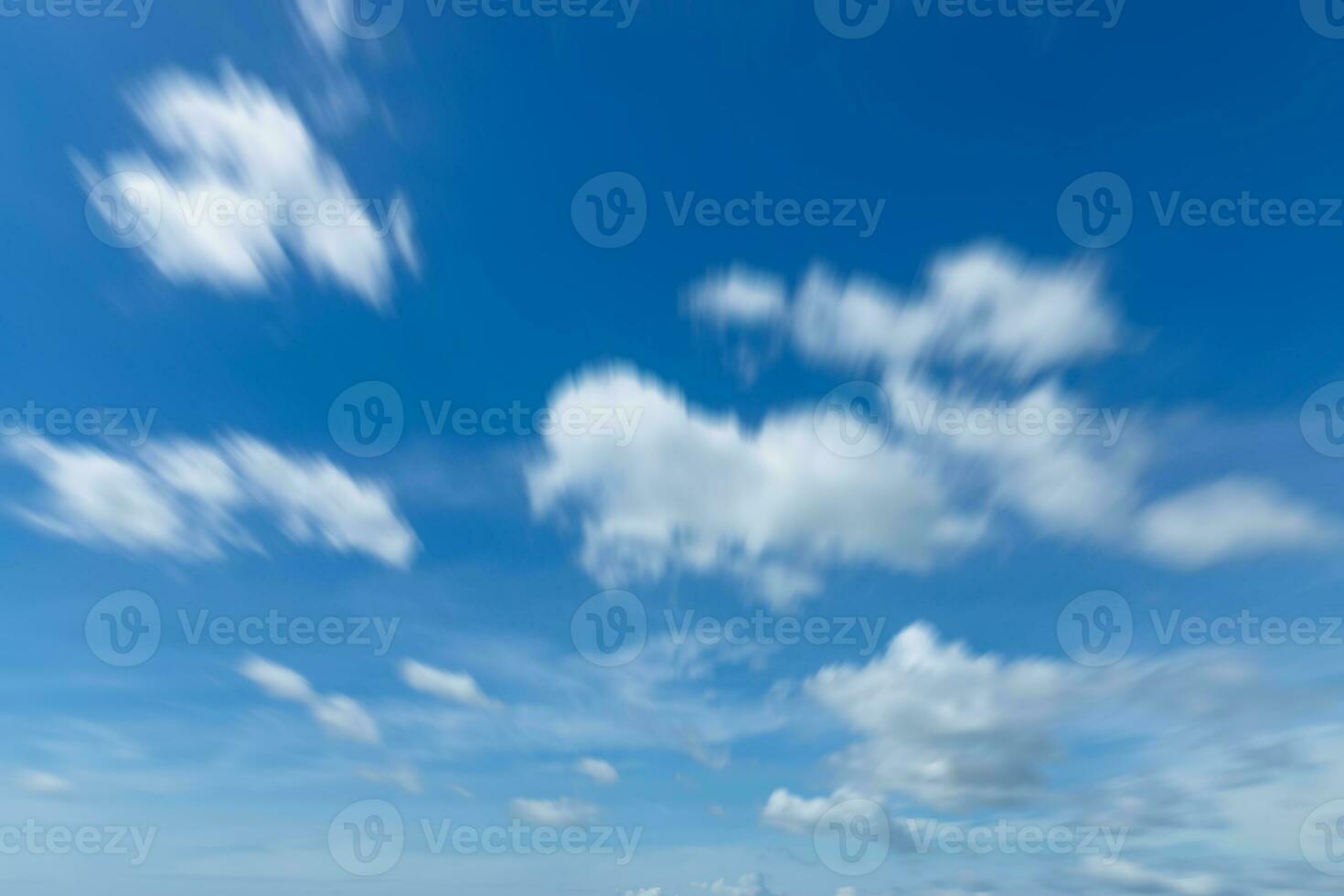 Blue Sky with motion clouds. photo
