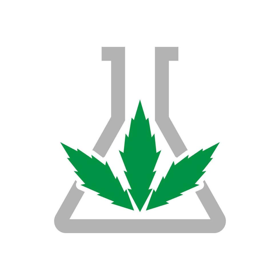 Cannabis icon logo design vector