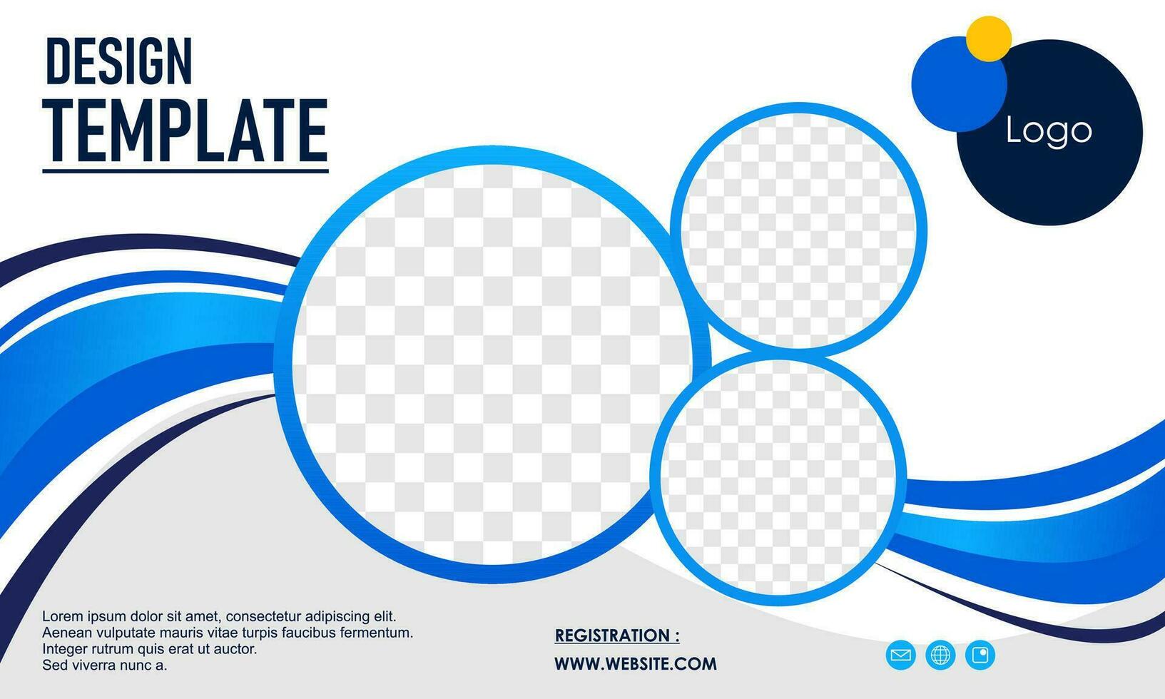 Presentation and slide layout background vector
