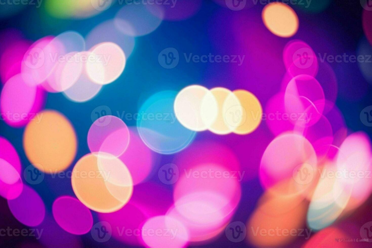AI generated colorful bokeh effect. Pro Photo
