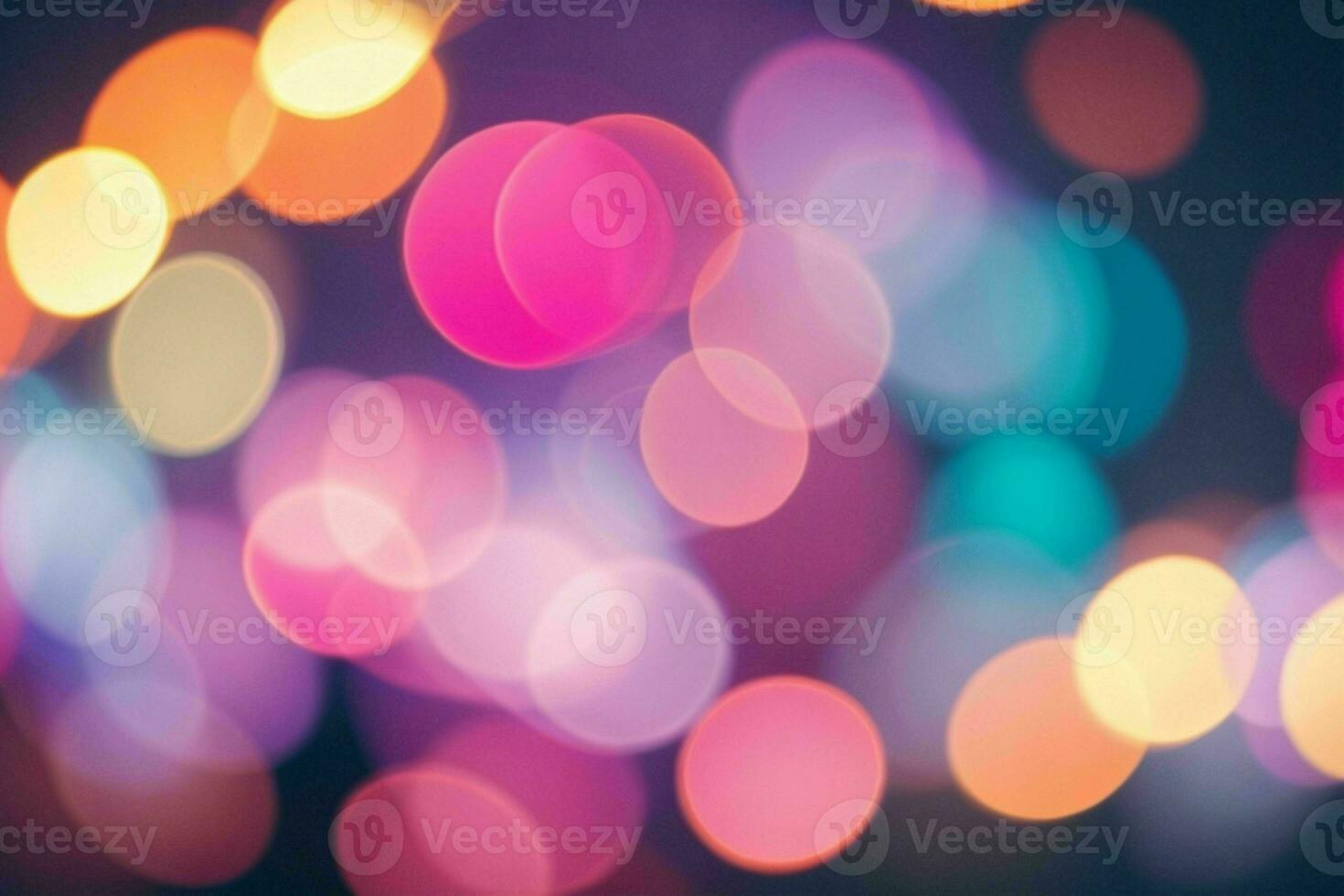 AI generated colorful bokeh effect. Pro Photo