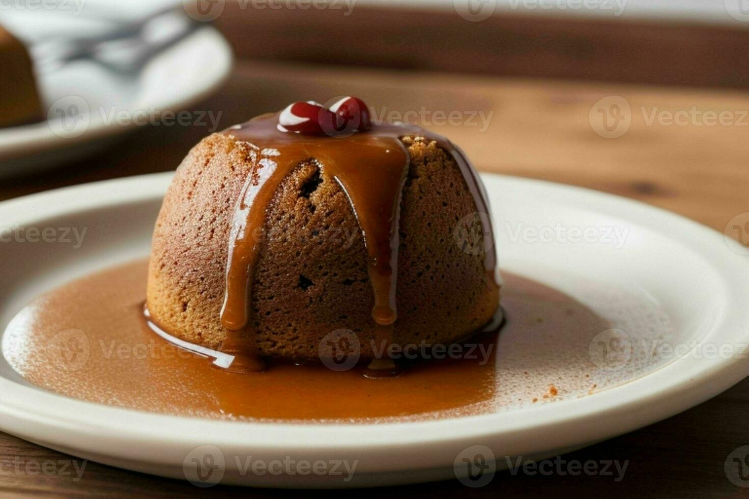 AI generated Toffee Pudding. Pro Photo