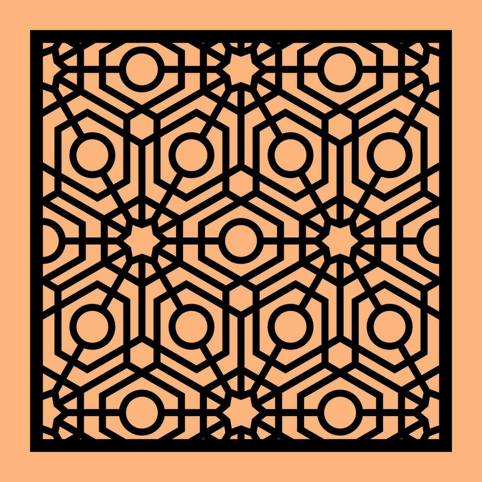 Simple Vector Pattern for CNC Laser Cutting, Decoration, and Ornament