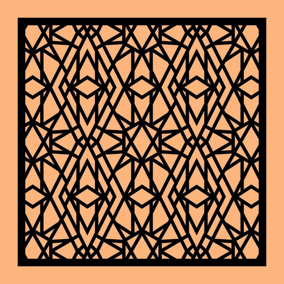 Simple Vector Pattern for CNC Laser Cutting, Decoration, and Ornament