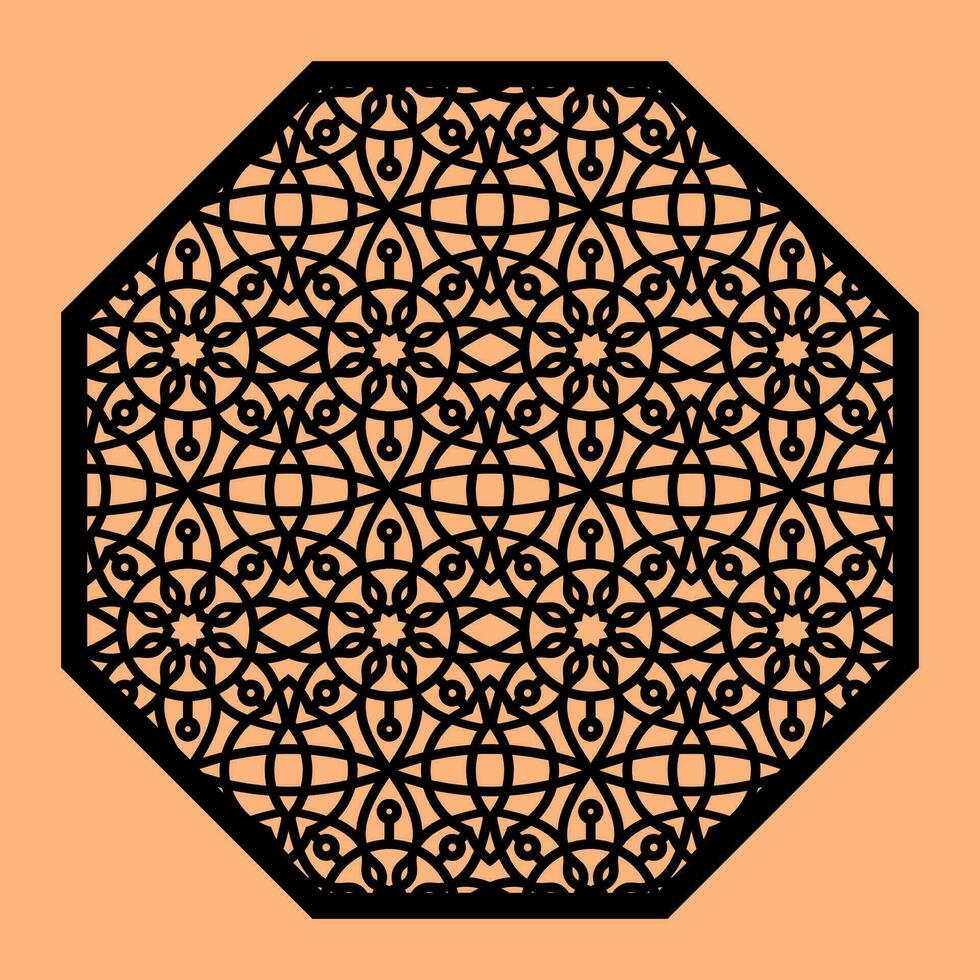 Simple Vector Pattern for CNC Laser Cutting, Decoration, and Ornament