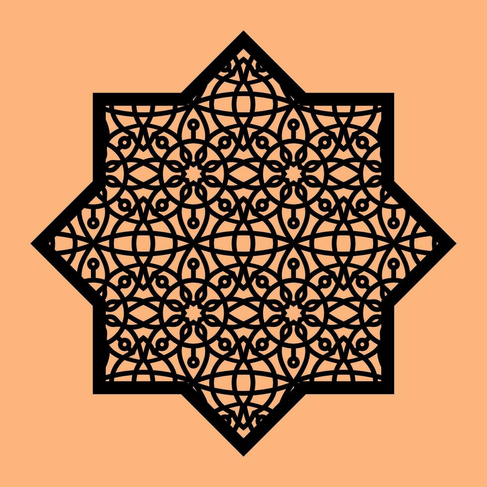 Simple Vector Pattern for CNC Laser Cutting, Decoration, and Ornament