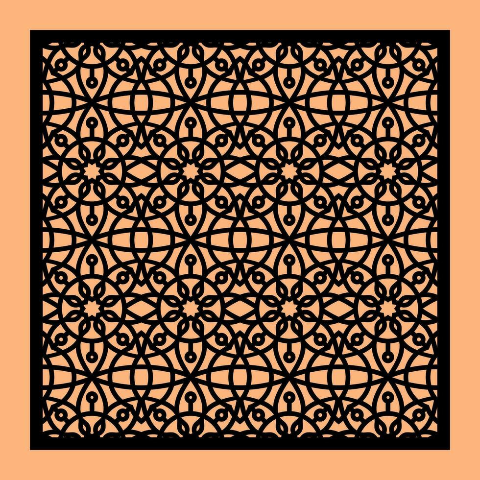 Simple Vector Pattern for CNC Laser Cutting, Decoration, and Ornament