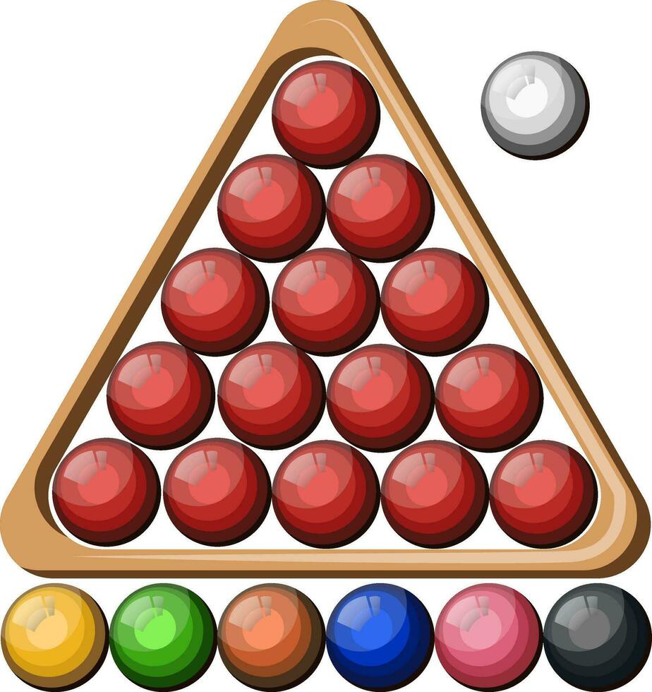 Billiards Table vector color illustration.