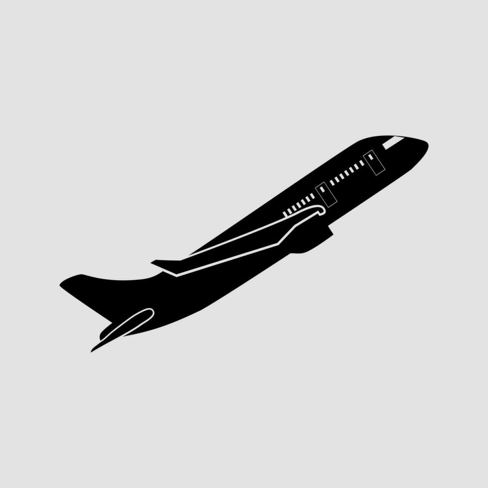 avión icono. avión logo modelo. icono diseño. vector